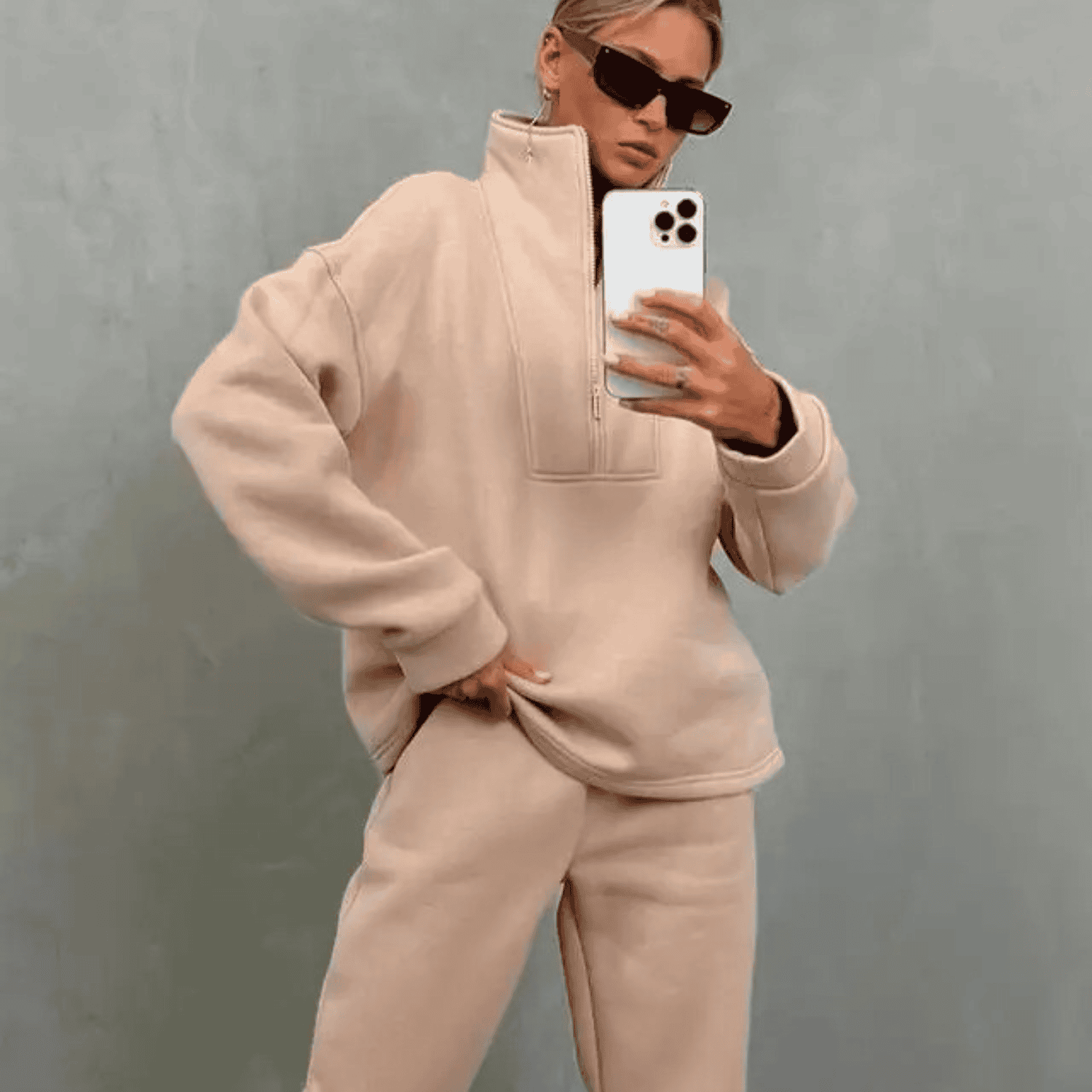 Completo Loungewear Zip | Cotone | Comodo e Moderno