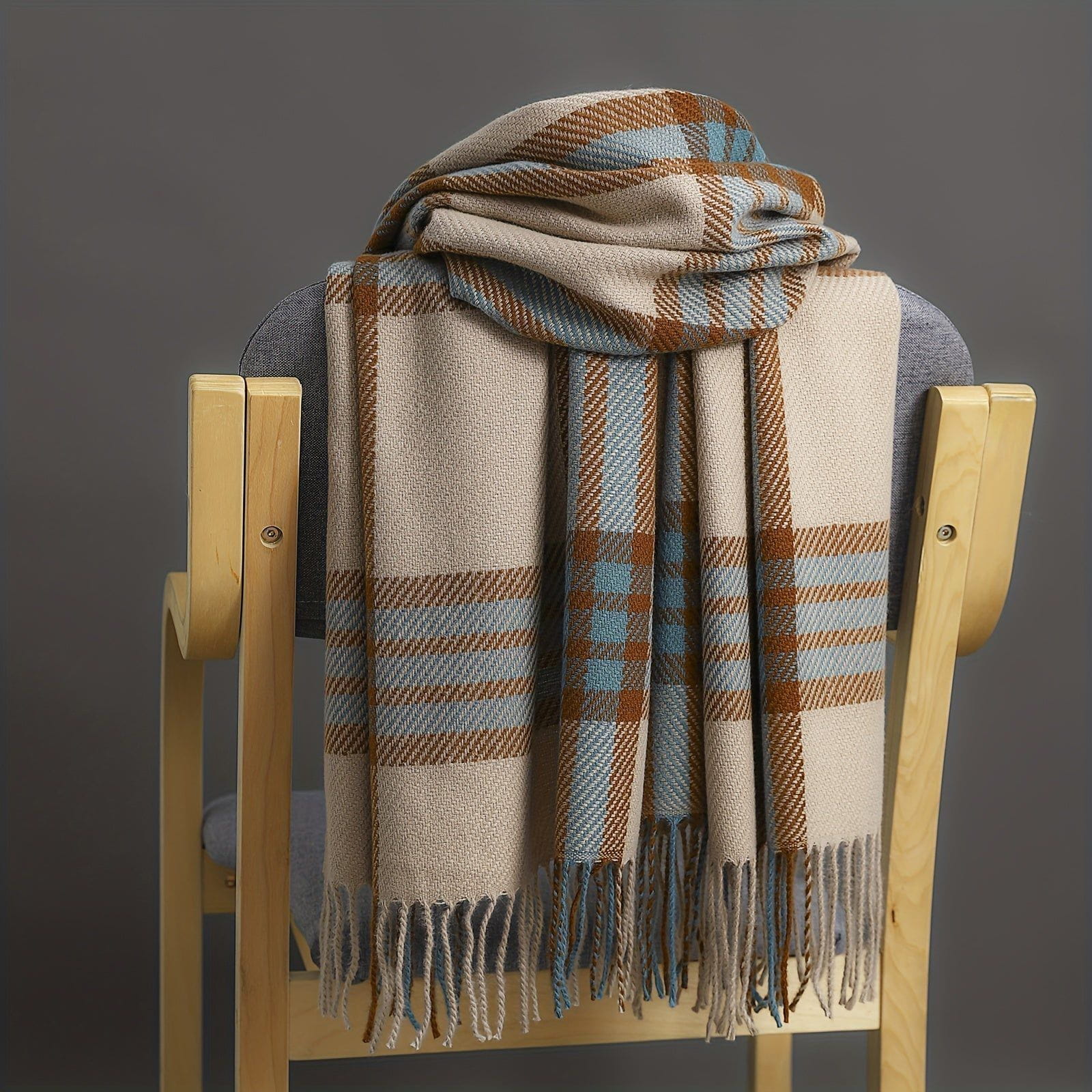 Sciarpa a Quadri | Lana Acrilica | Calda ed Elegante