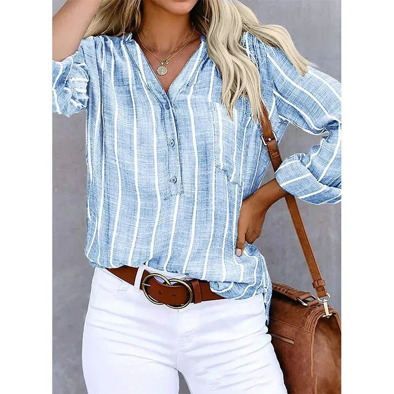 Camicia in Lino a Righe | Lino Naturale | Look Estivo Casual