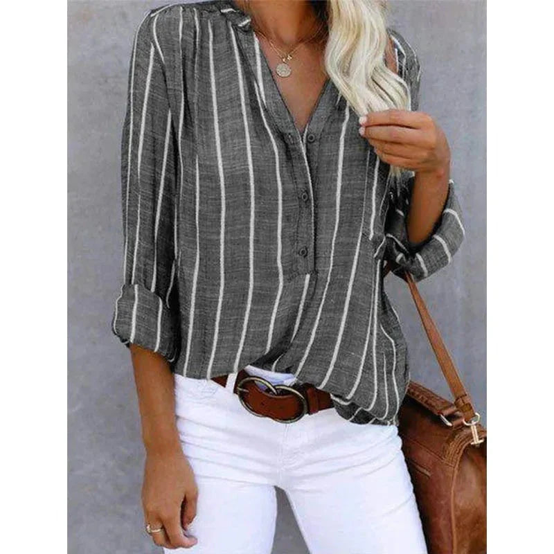 Camicia in Lino a Righe | Lino Naturale | Look Estivo Casual