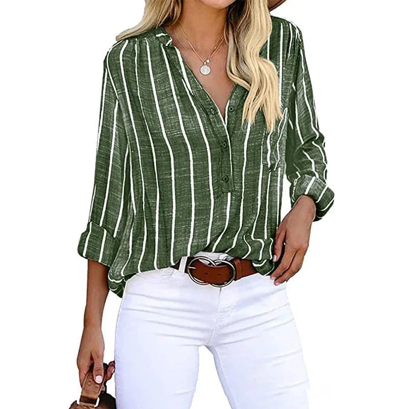 Camicia in Lino a Righe | Lino Naturale | Look Estivo Casual