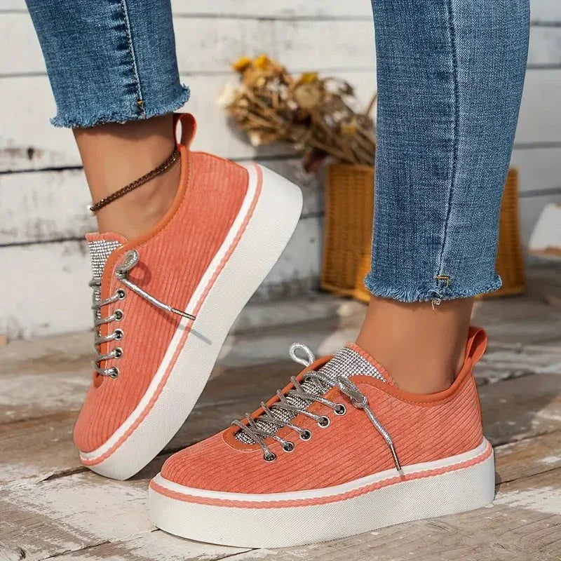 Sneakers in Velluto | Dettagli Brillanti | Eleganti e Comode