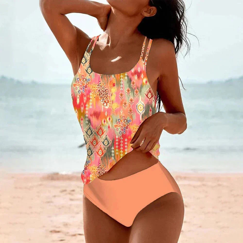 Tankini Bohémien | Stampa Floreale | Elegante e Confortevole