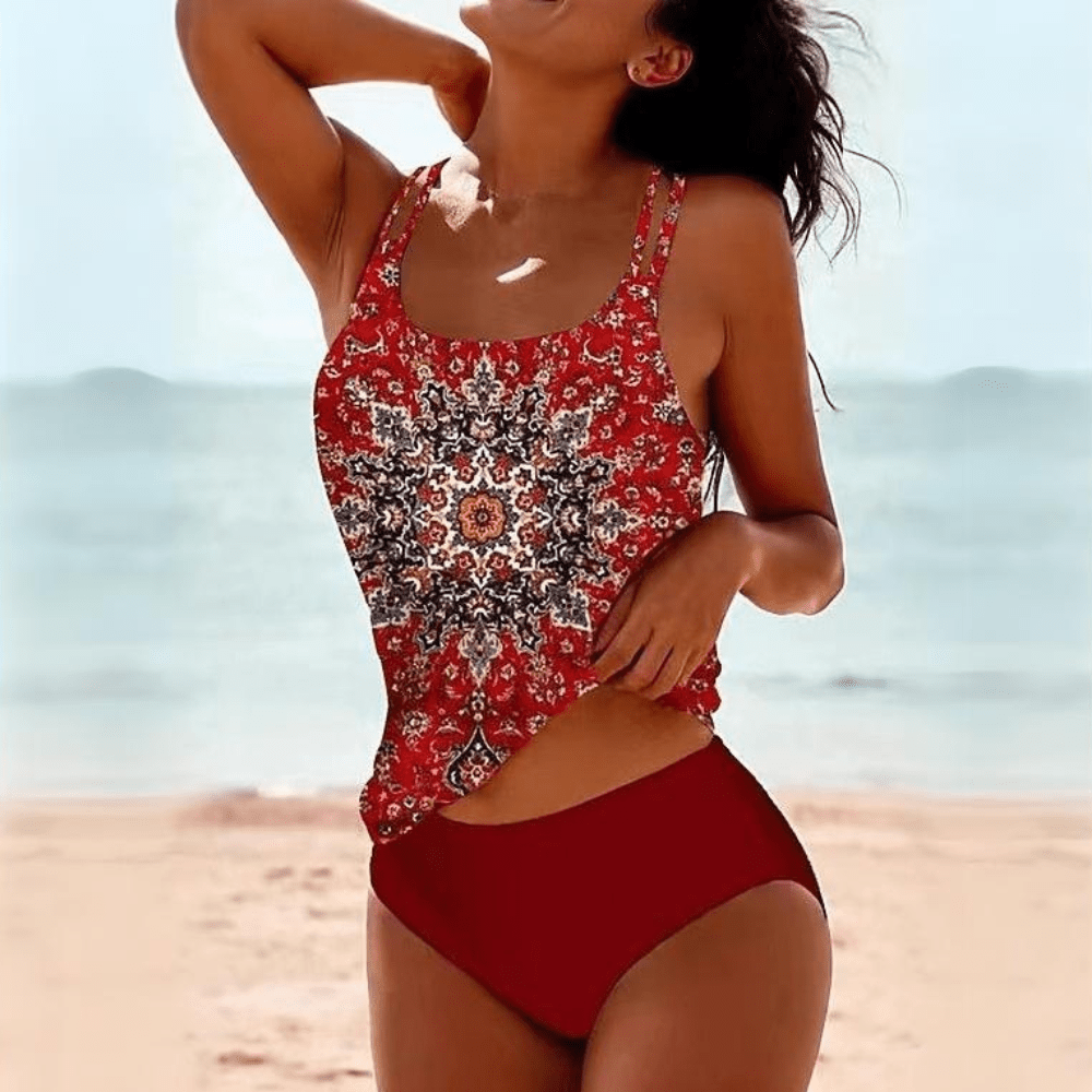 Tankini Bohémien | Stampa Floreale | Elegante e Confortevole