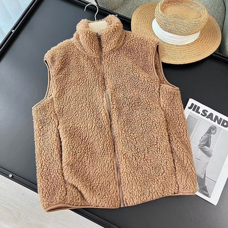 Gilet Senza Maniche in Ecopelliccia | Poliestere | Morbido e Trendy