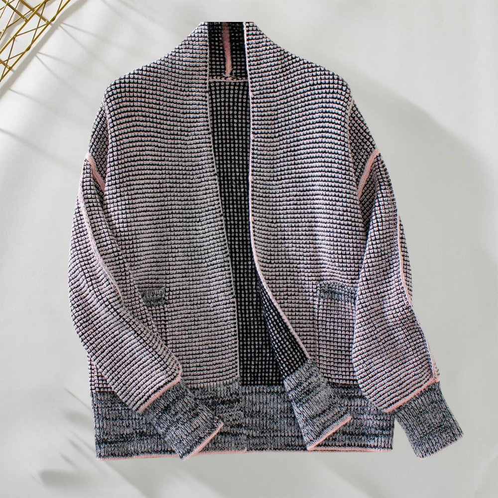 Cardigan Aperto Donna | Maglia Sfumata | Stile Casual e Morbido