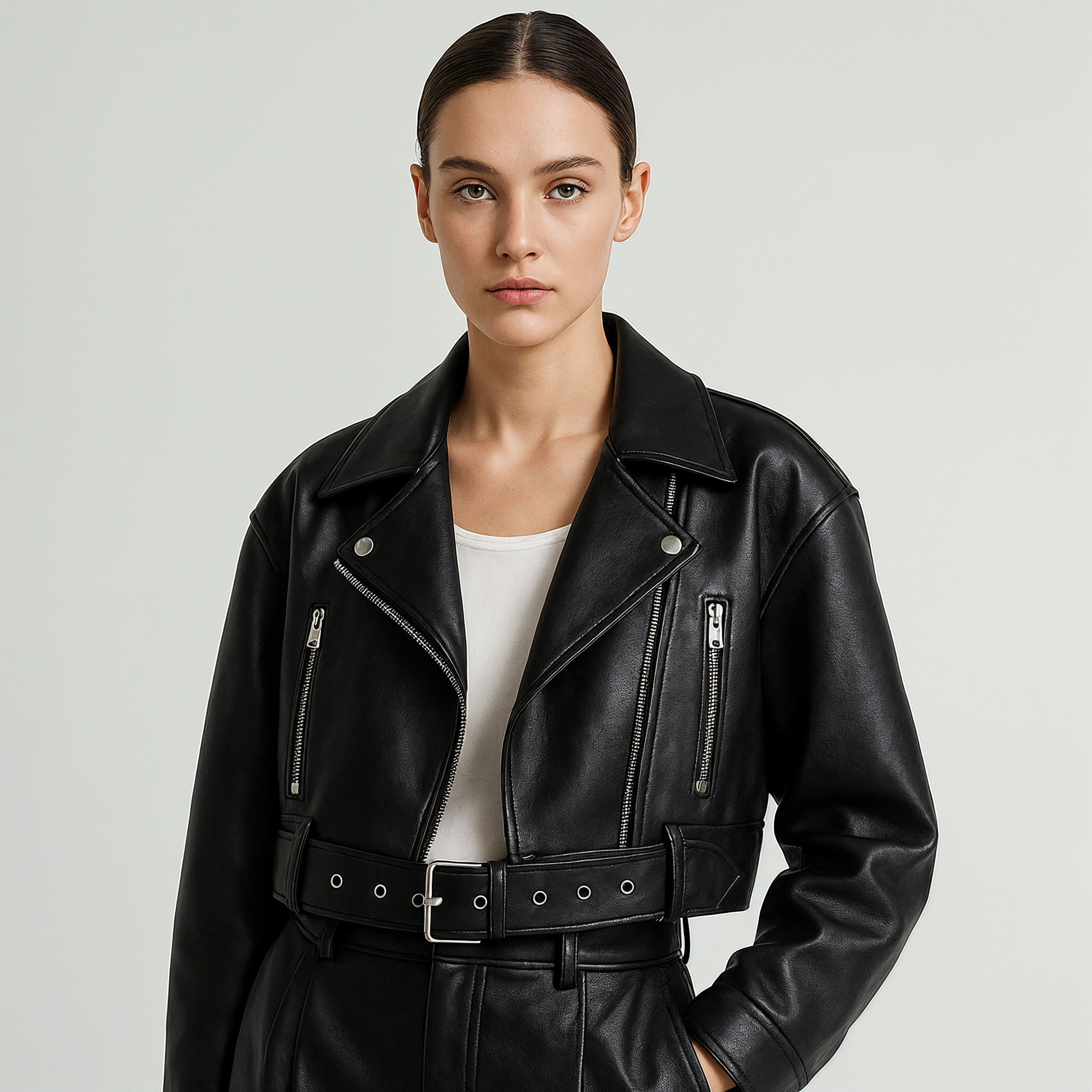 Giacca Biker Oversize | Ecopelle | Stile Rock-Chic