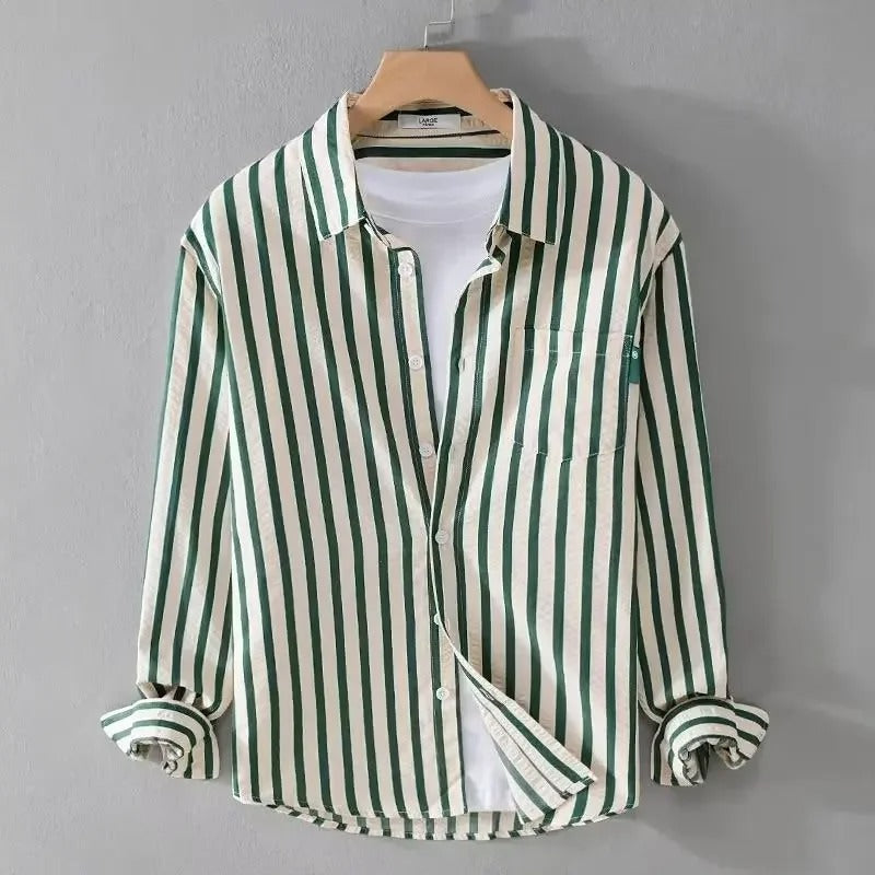 Camicia a righe verticali