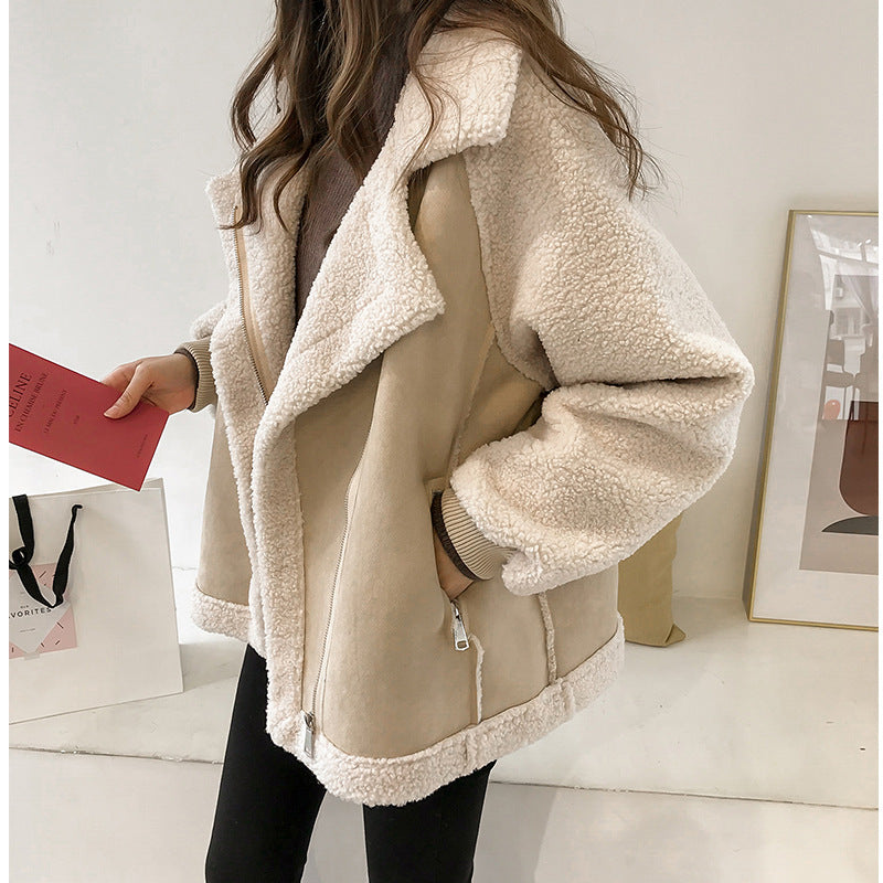 Giacca in Shearling Sintetico | Morbida e Calda | Stile Casual-Chic