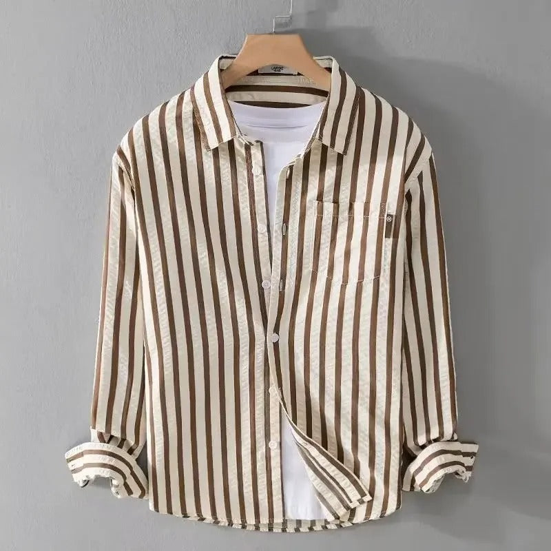 Camicia a righe verticali