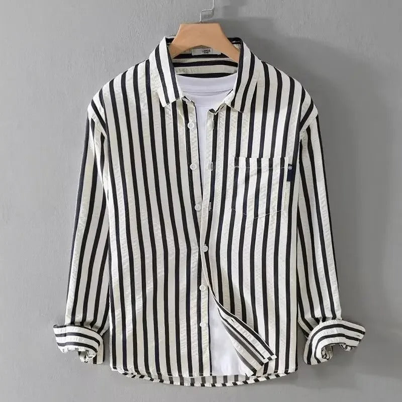 Camicia a righe verticali