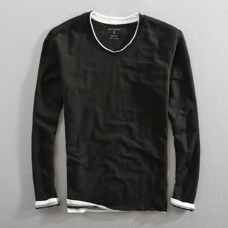 Maglia a Strati Effetto Doppio