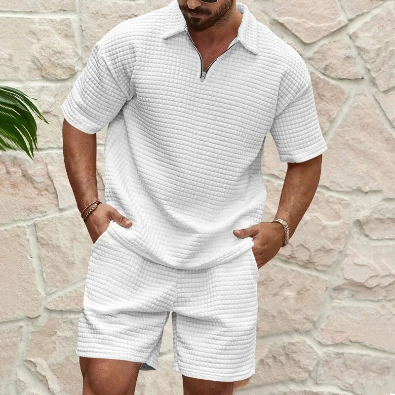 Set Estivo Uomo Tessuto Strutturato