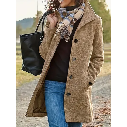 Cappotto Doppiopetto in Lana | Elegante & Caldo | Stile Classico