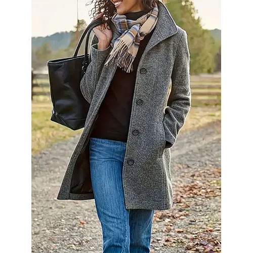 Cappotto Doppiopetto in Lana | Elegante & Caldo | Stile Classico