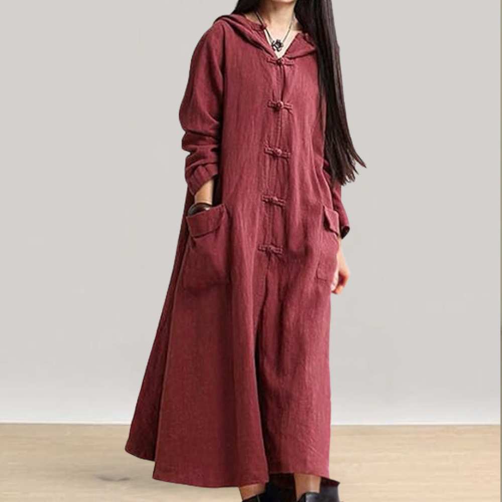 Cappotto Lungo | Oversize con Cappuccio | Boho & Elegante