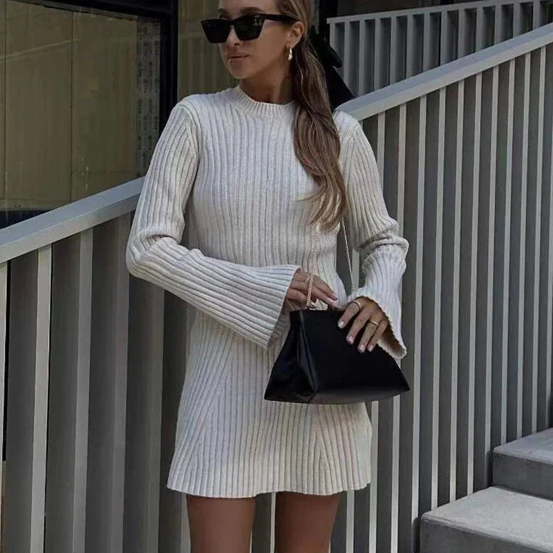 Minidress a Coste | Maglia a Coste | Caldo e Chic