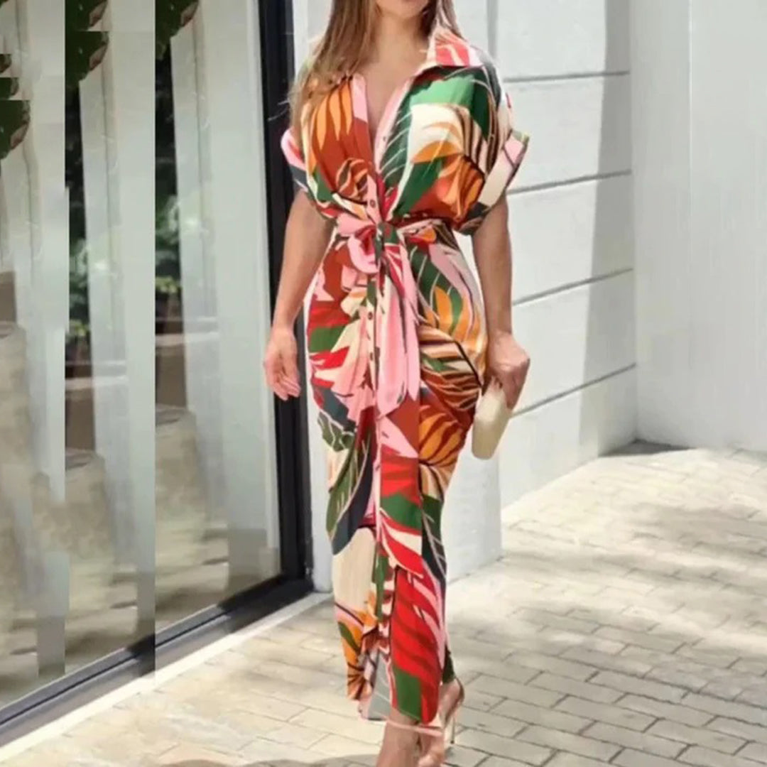 Abito Midi Oversize con Stampa | Chic | Elegante & Confortevole