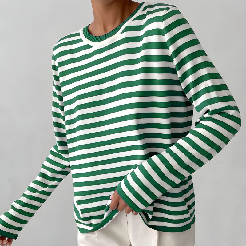 Maglia a righe in cotone