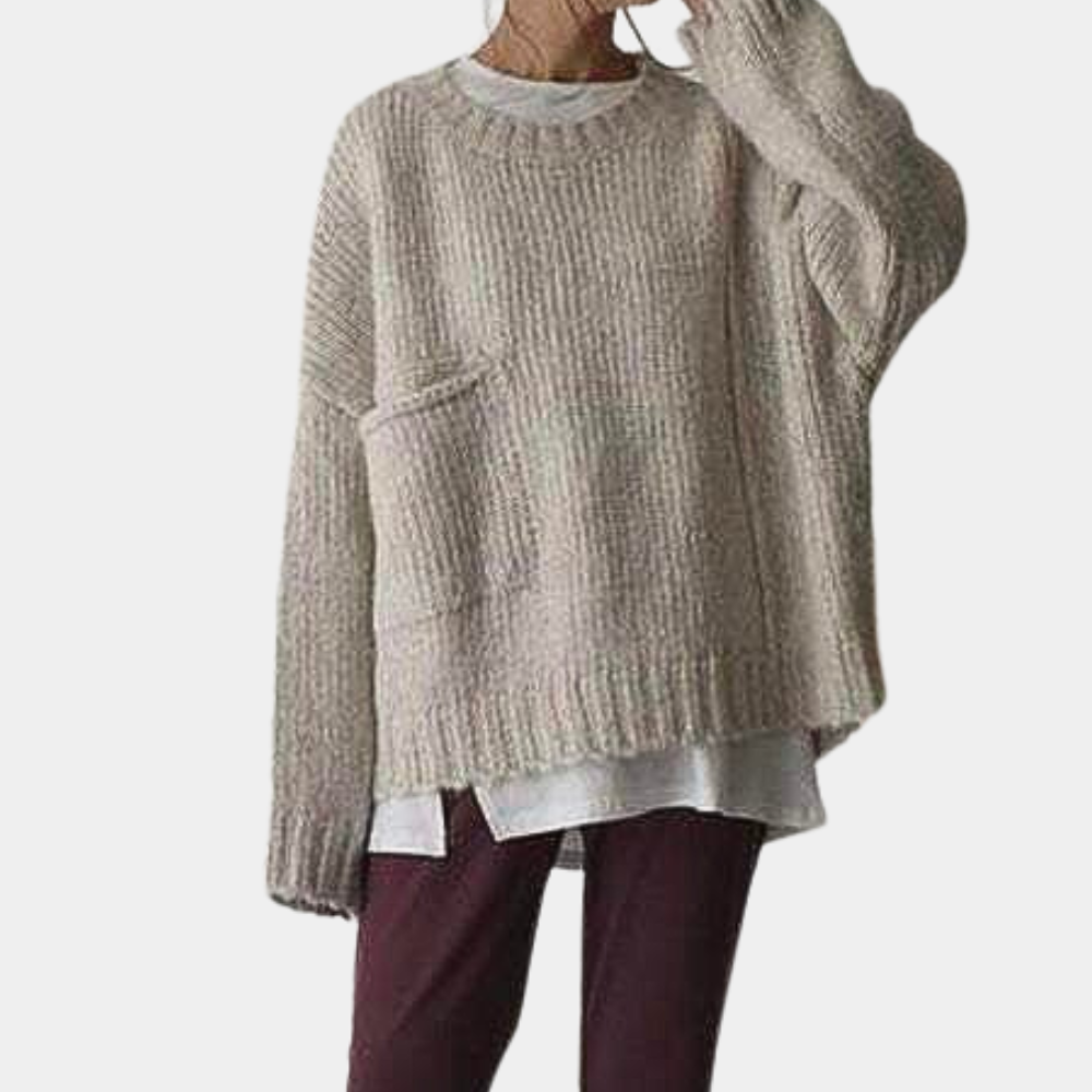 Maglione Oversize con Tasca | Morbido | Cozy e Minimal