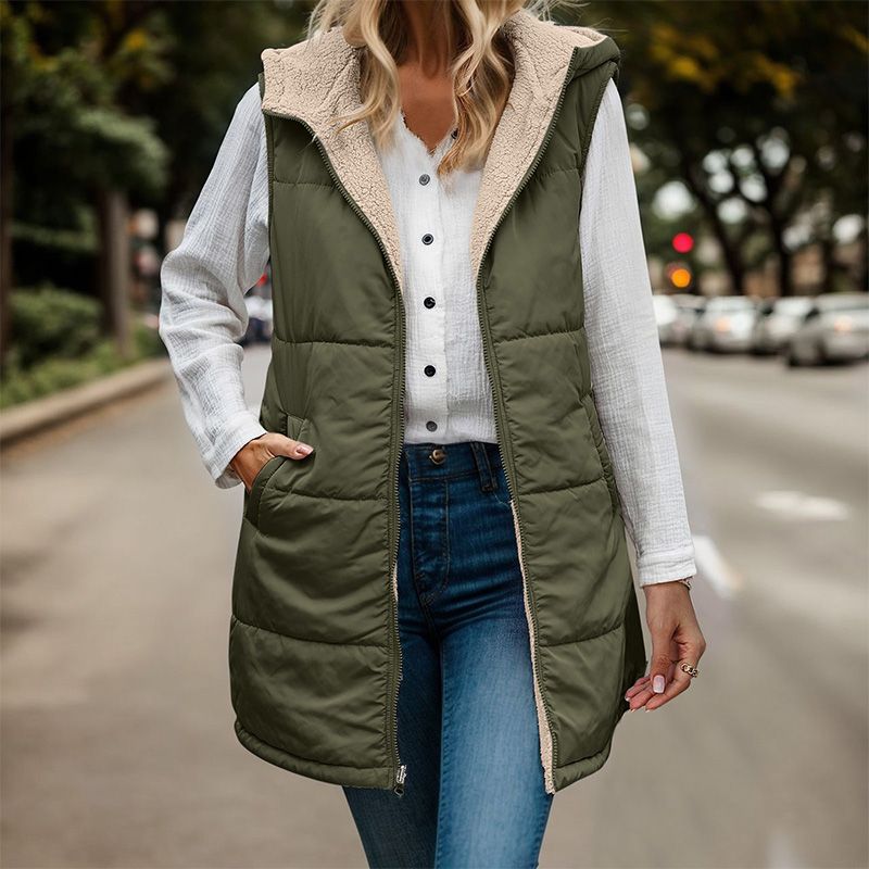 Gilet Imbottito con Cappuccio