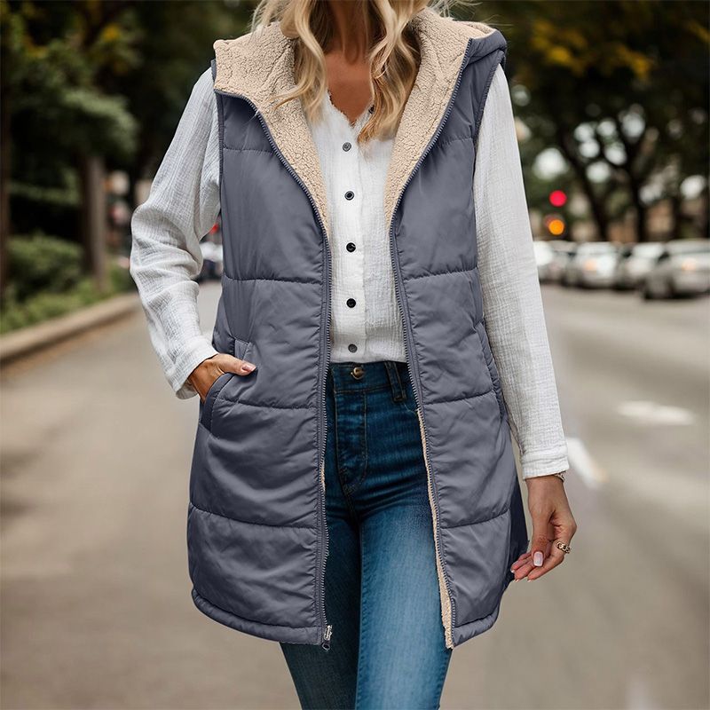 Gilet Imbottito con Cappuccio