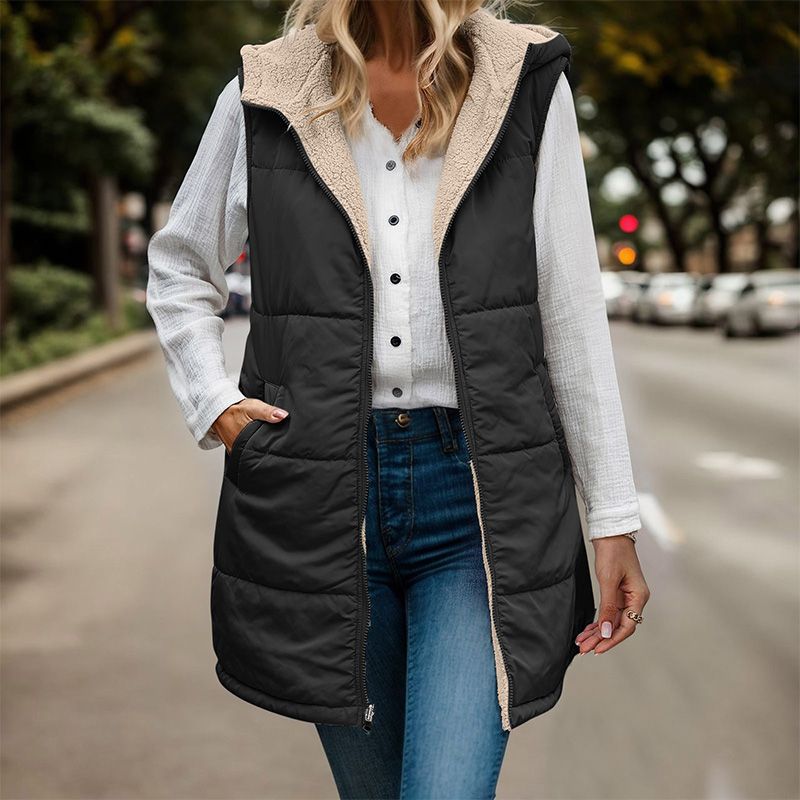 Gilet Imbottito con Cappuccio
