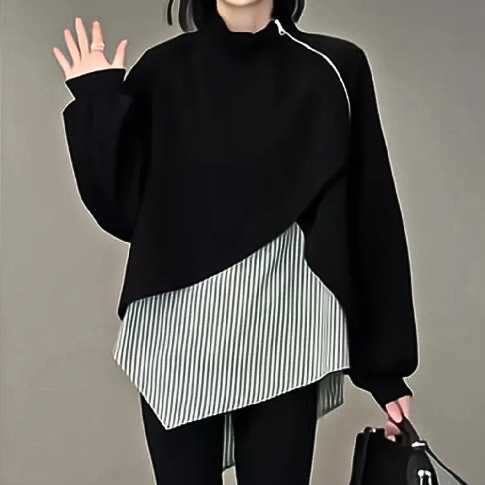 Maglia Asimmetrica a Strati | Stile Moderno | Comoda e Chic