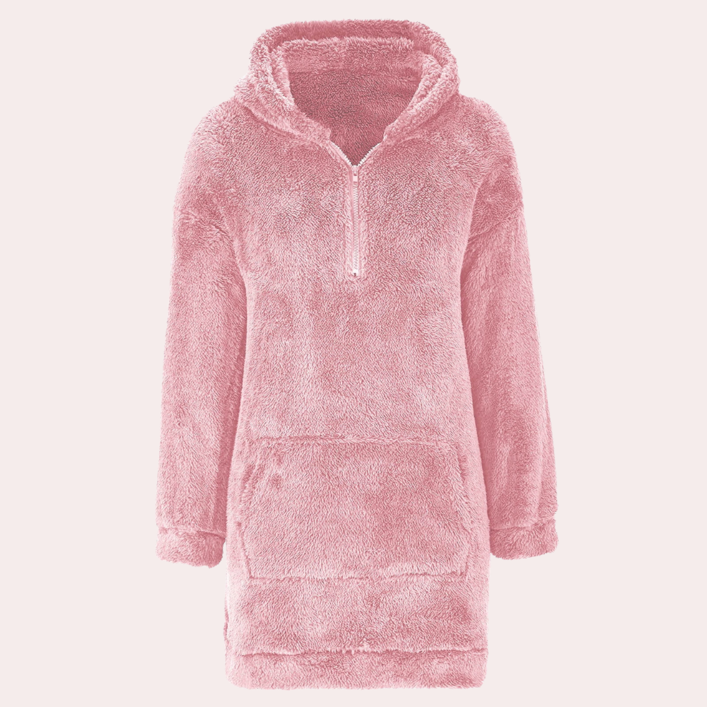 Felpa Oversize in Peluche | Con Cappuccio | Morbida e Accogliente