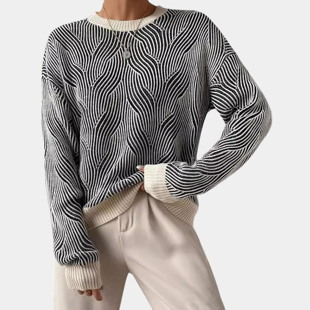 Maglione Geometrico | Maniche Lunghe | Moderno & Chic