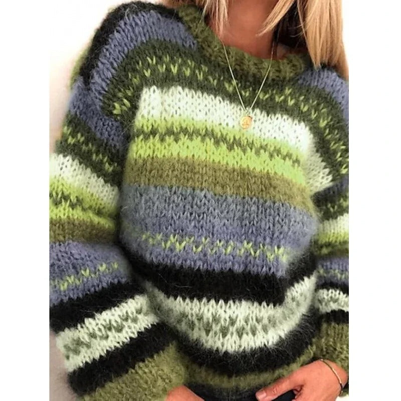 Maglione Righe Soffice