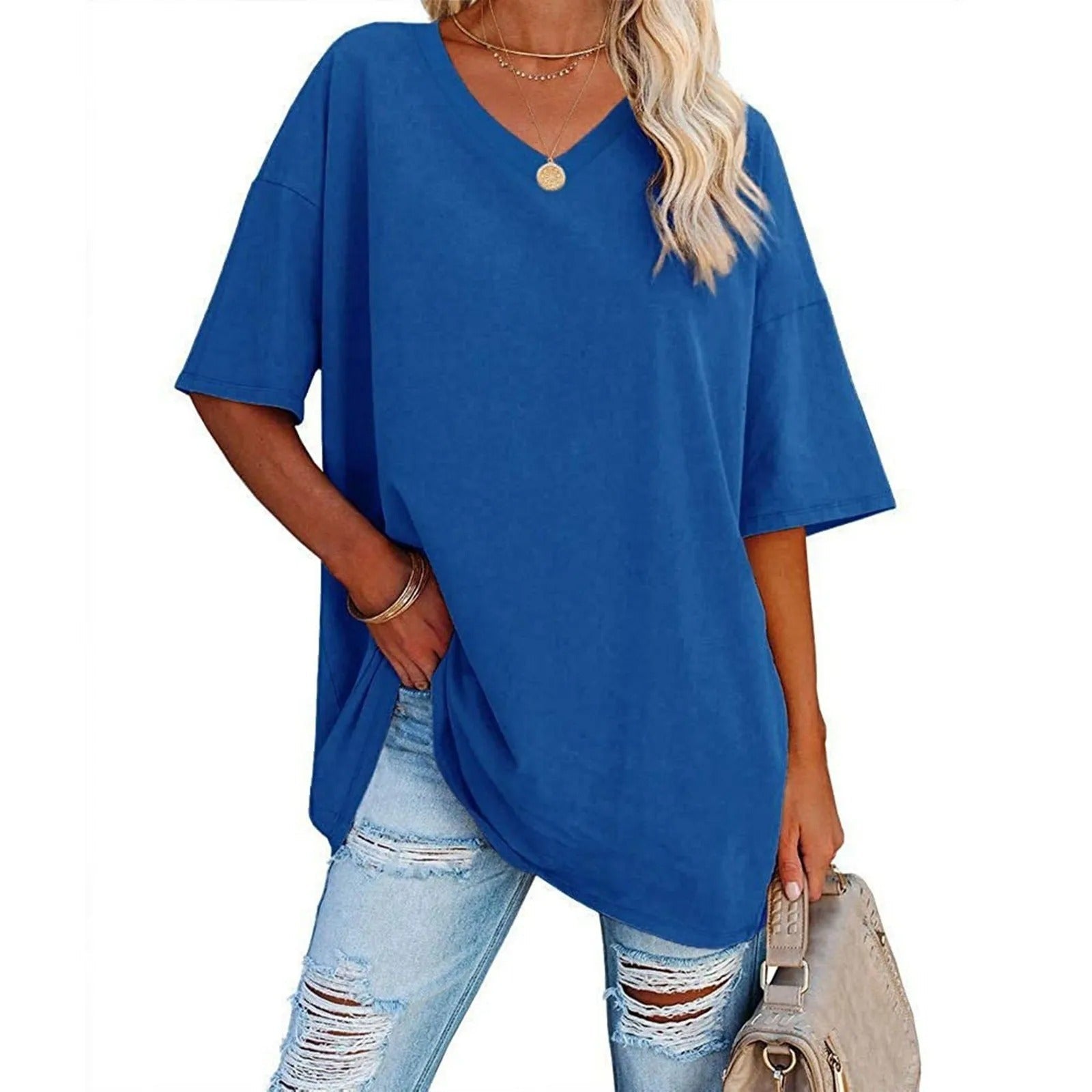 T-shirt Oversize Scollo a V