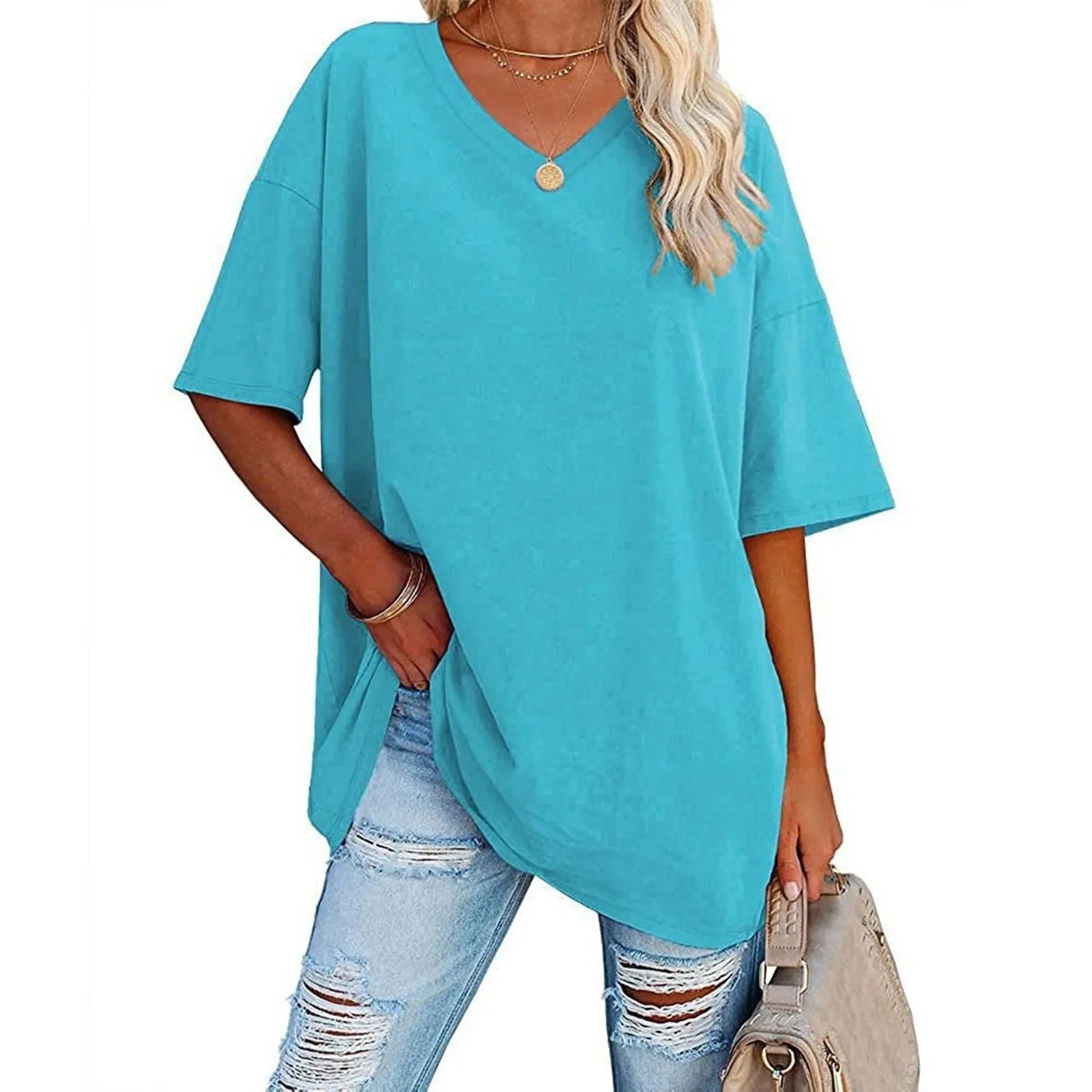 T-shirt Oversize Scollo a V