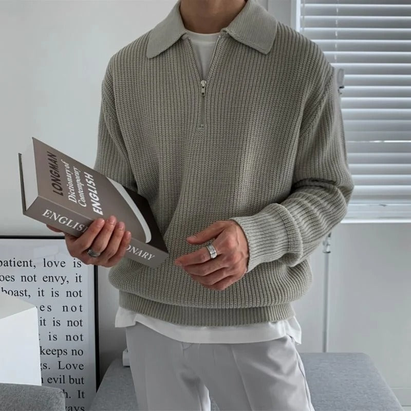 Maglione Zip Casual