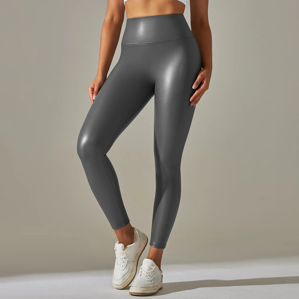 Leggings Effetto Pelle