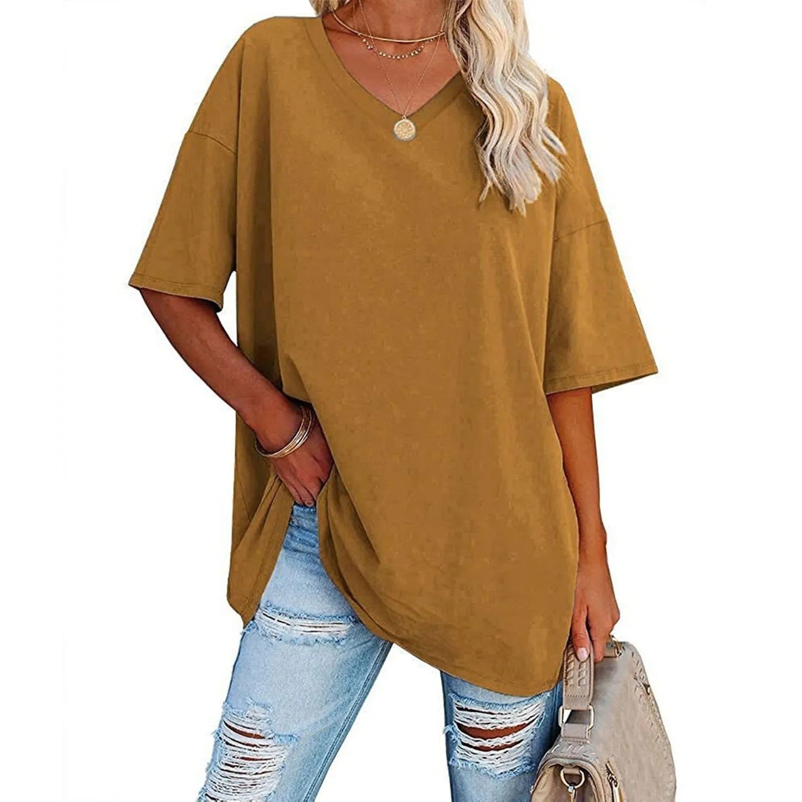 T-shirt Oversize Scollo a V