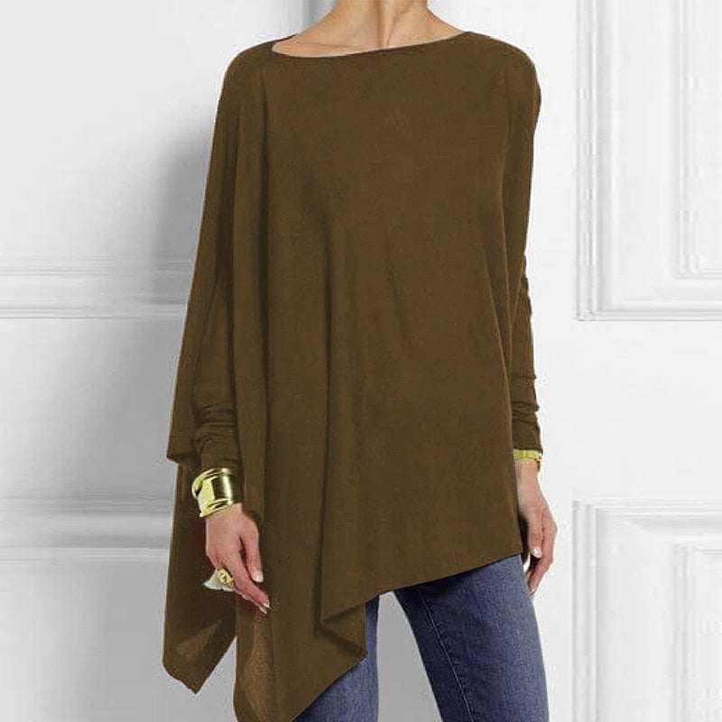 Maglia Asimmetrica Donna | Misto Poliestere | Taglio Oversize