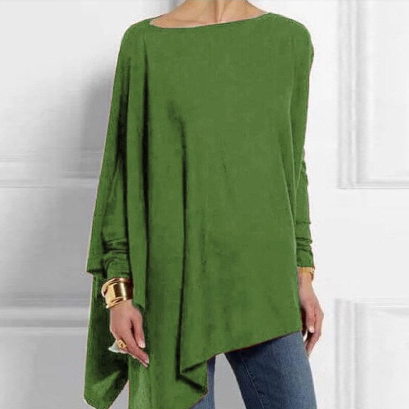 Maglia Asimmetrica Donna | Misto Poliestere | Taglio Oversize
