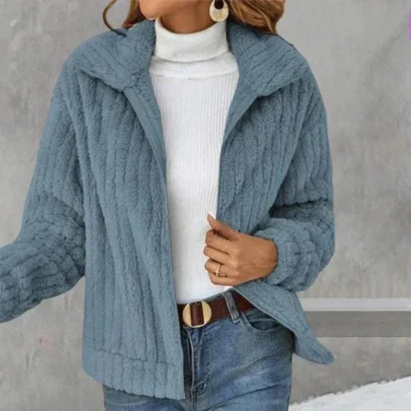Giacca in Maglia a Coste | Morbida e Calda | Stile Casual Chic