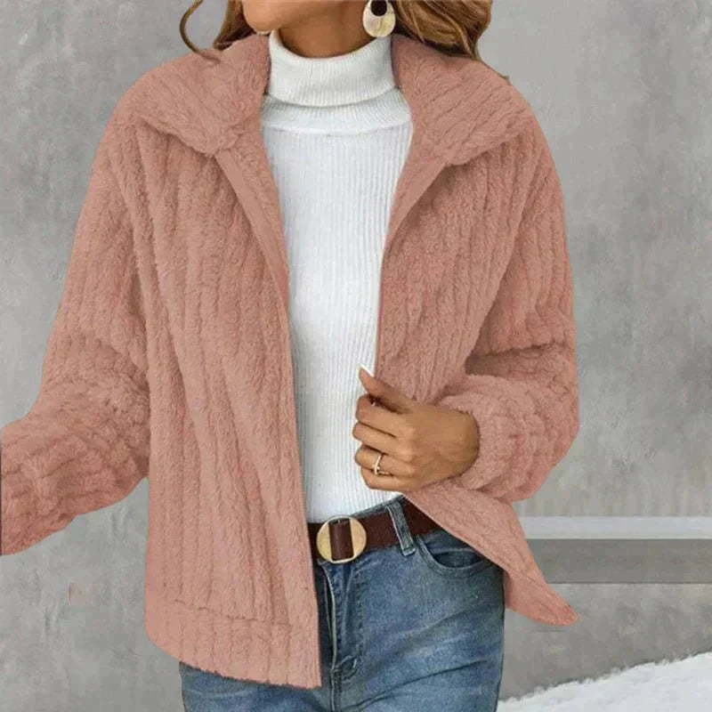 Giacca in Maglia a Coste | Morbida e Calda | Stile Casual Chic