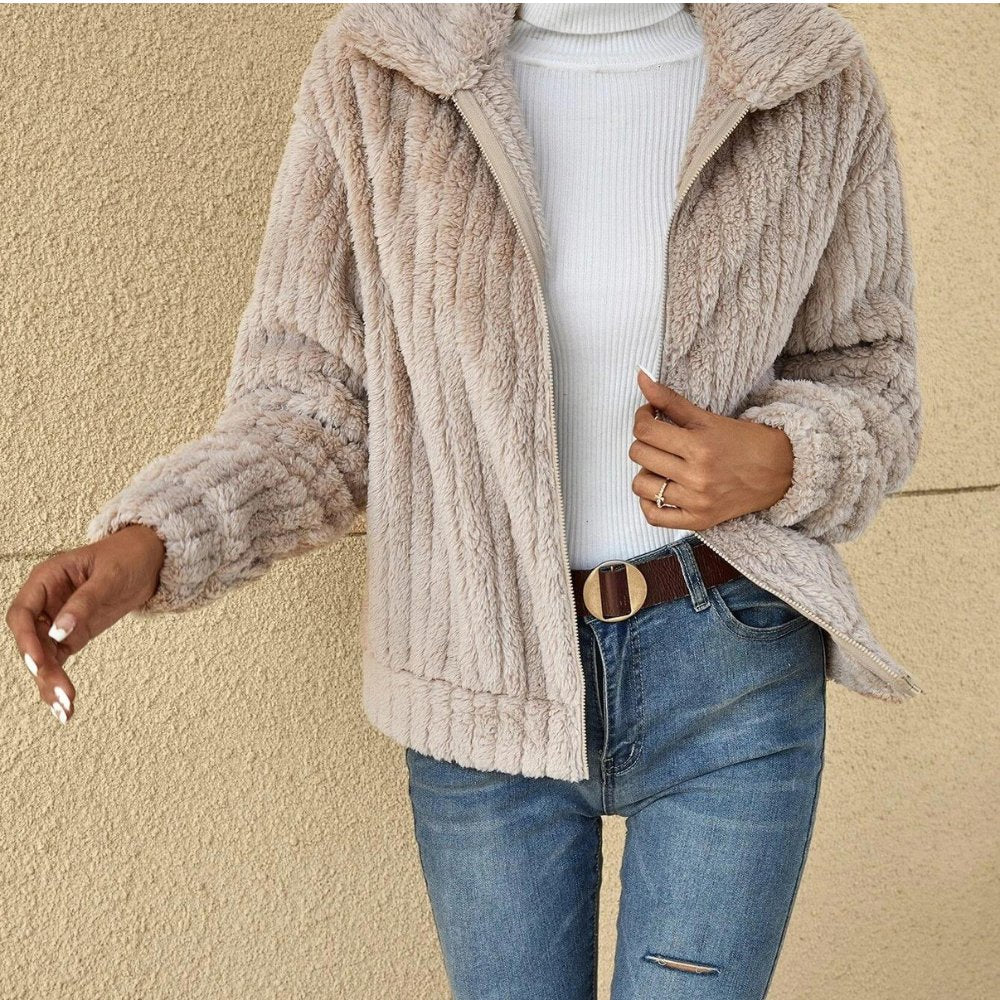 Giacca in Maglia a Coste | Morbida e Calda | Stile Casual Chic
